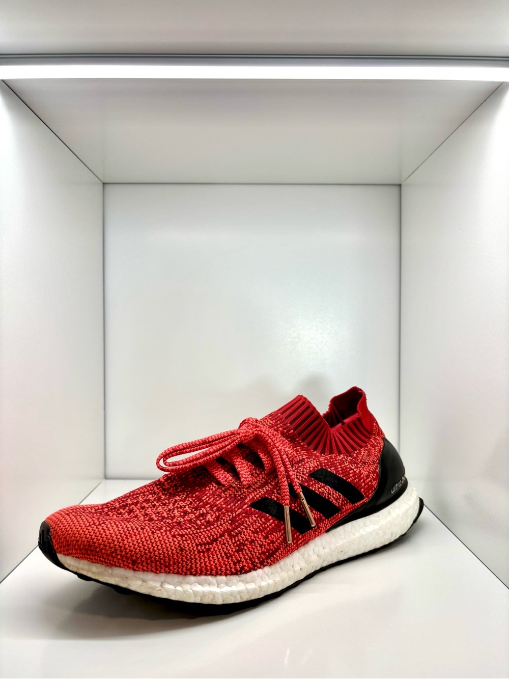 Men’s Adidas Ultra Boost Uncaged Solar Red Sneakers